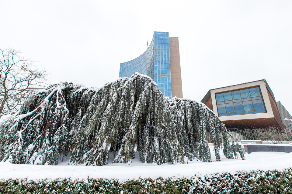 WIPO Campus Under the Snow

WIPO headquarters was covered under a blanket of snow on Thursday, March 1, 2018.

Copyright: WIPO. Photo: Emmanuel Berrod. This work is licensed under a https://creativecommons.org/licenses/by-nc-nd/3.0/igo/ .